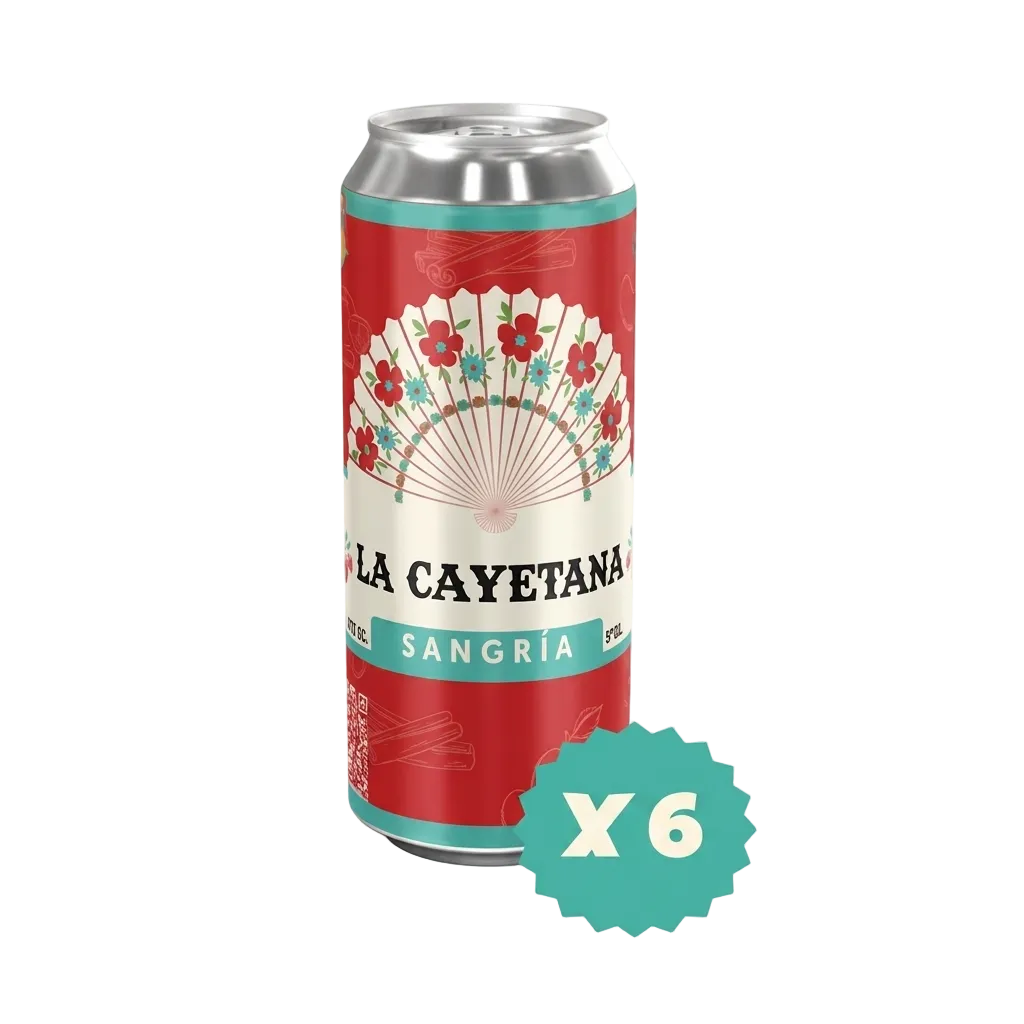 6 Latas de Sangría , 473 ml c/u