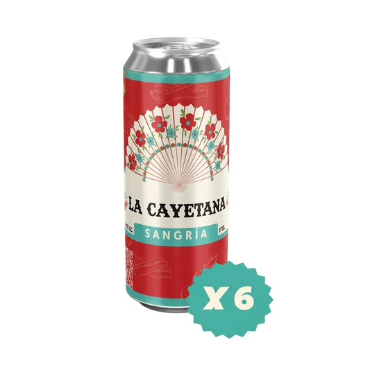 6 Latas de Sangría , 473 ml c/u